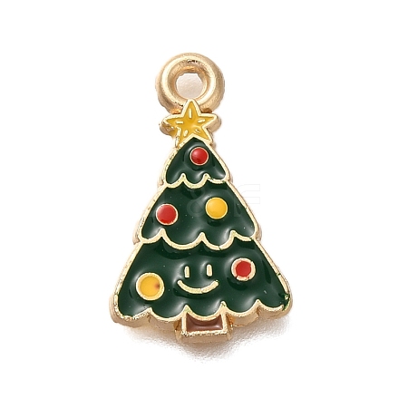 Christmas Theme Alloy Enamel Pendants FIND-M039-02A-1