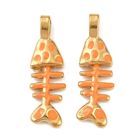 304 Stainless Steel Enamel Pendants STAS-C150-01D-02-1