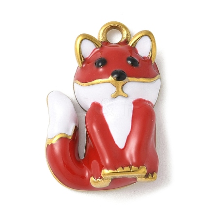 304 Stainless Steel Enamel Pendants STAS-K306-26G-01-1