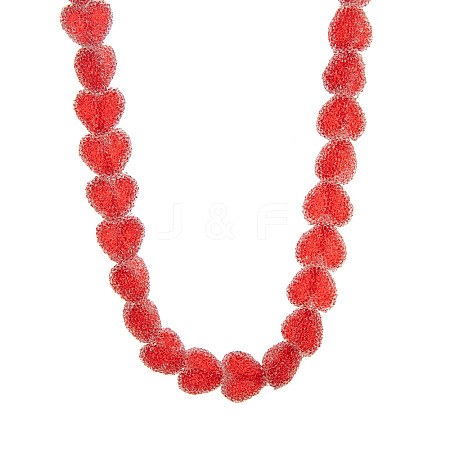 Resin Jelly Heart Beaded Necklaces FS-WGF46B0-07-1