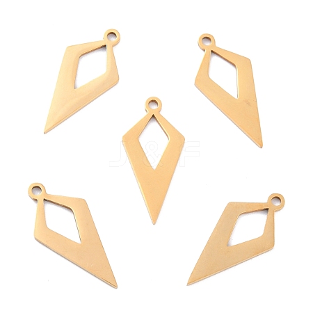 Ion Plating(IP) 201 Stainless Steel Pendants STAS-K003-14G-03-1