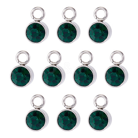 10Pcs Glass Rhinestone Charms STAS-TA0003-26I-1
