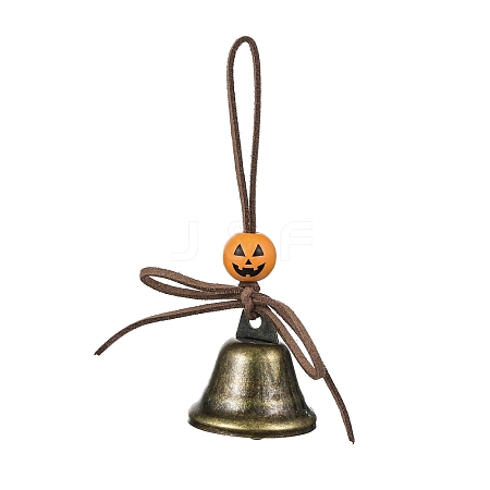 Halloween Iron Bell Hanging Ornaments HJEW-JM02427-1