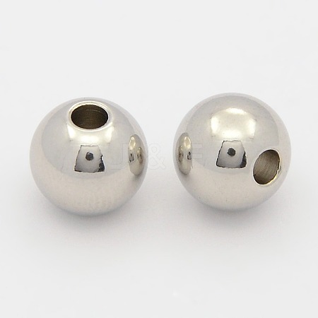 Smooth 201 Stainless Steel Beads STAS-E147-03P-1