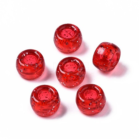 Transparent Acrylic European Beads MACR-N008-14B-A-1