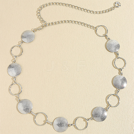 Zinc Alloy with Iron Coin Link Waist Belly Chains for Women FS-WG1FB88-02-1