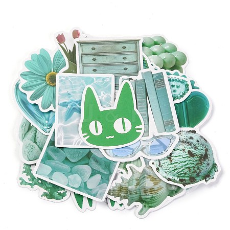 50Pcs Paper Scrapbook Stickers DIY-I114-06-1