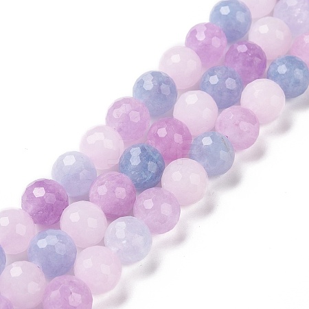 Natural Aquamarine & Rose Quartz & Amethyst Beads Strands G-H280-02C-1