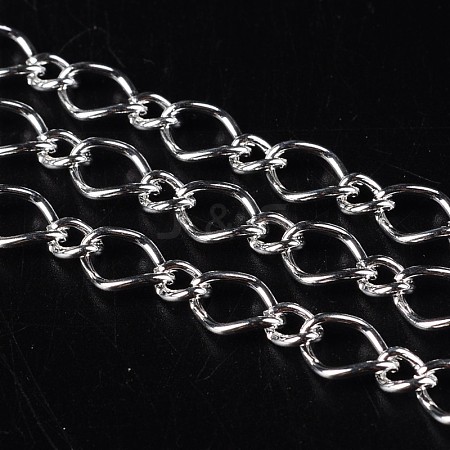 Silver Color Plated Iron Handmade Chains Figaro Chains Mother-Son Chains CHSM026Y-S-1