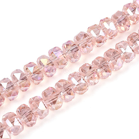 Electroplate Glass Beads Strands EGLA-T021-20J-1