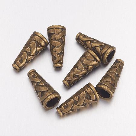 Tibetan Style Alloy Bead Cone TIBEB-00821-AB-NR-1