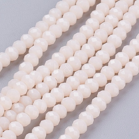 Faceted Imitation Jade Glass Beads Strands X-GLAA-R135-2mm-34-1