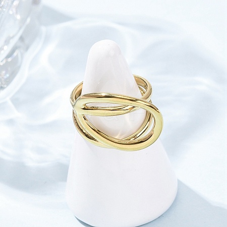 304 Stainless Steel Finger Rings RJEW-P177-01K-G-1