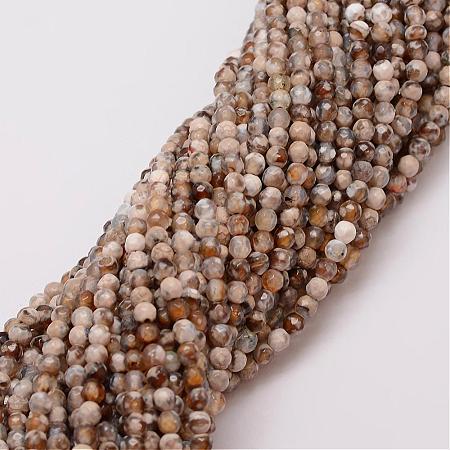 Natural Fire Crackle Agate Beads Strands G-G882-4mm-B06-3-1