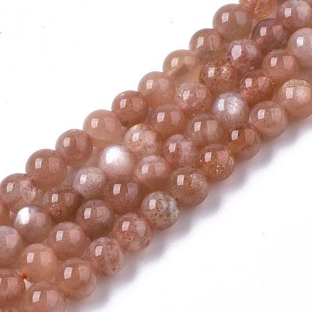 Natural Sunstone Beads Strands G-R465-23B-1