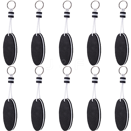 10Pcs Iron Plastic Keychains KEYC-GF0001-27A-1