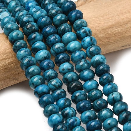 Natural Map Stone/Picasso Stone/Picasso Jasper Beads Strands G-A280-A13-01-1