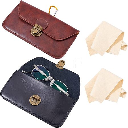  2Pcs PU Leather Waist Bag AJEW-NB0003-40-1