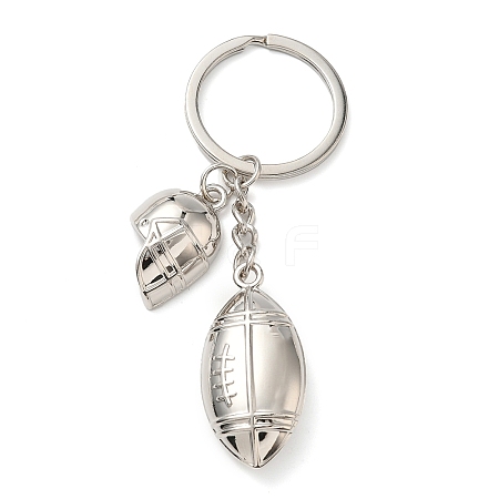 Alloy Sport Rugby Keychains KEYC-I119-05P-1