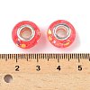 Transparent Resin Rondelle European Beads RESI-S023-08-3