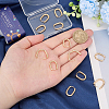 16Pcs 304 Stainless Steel Hoop Earrings EJEW-SC0002-30-3