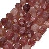 Natural Strawberry Quartz Beads Strands GG-CBA93B2-A01-01-2