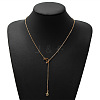 Alloy Cable Chain Moon & Star Lariat Necklaces for Women WG67D60-01-5