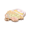 Alloy Enamel Pendants ENAM-D023-08KCG-4