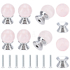 BENECREAT 8 Sets Aluminium Alloy Drawer Knobs with Screw DIY-BC0005-17-1