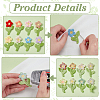 32Pcs 8 ColorsPolyester Clothing Patches PATC-FG0003-47-3