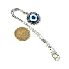 Resin Evil Eye Pendant Bookmarks AJEW-JK00281-3