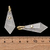 Natural Quartz Crystal Beaded European Dangle Charms GG-CBA9389-03G-2
