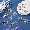  Jewelry 28Pcs 7 Style Tibetan Style Zinc Alloy Pendants FIND-PJ0001-25-4