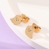 304 Stainless Steel Stud Earrings X-EJEW-P126-22-1