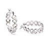 304 Stainless Steel Infinity Hoop Earrings for Women EJEW-G293-28P-2