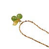 Cherry 304 Stainless Steel Glass Pendant Necklaces & Stud Dangle Earrings Sets WGB239D-03-2