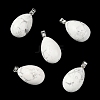 Natural Howlite Pendants GG-K002-08A-28-1