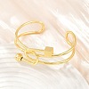 Brass Knot Open Cuff Bangles for Women KK-CBA5A76-03G-3