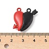 Spray Painted Alloy Magnetic Pendants PALLOY-V006-12-3