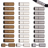 30Pcs 3 Colors Brass Bayonet Clasps KK-OC0001-60A-1