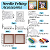 2 Sets 2 Style Rabbit Bear Photo Frame Needle Felting Kits for Beginners DIY-OC0012-16-2