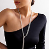 Brass Y Tassel Necklaces WG63683-17-1