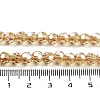 Electroplate Transparent Glass Beads Strands EGLA-A035-T6mm-A17-4