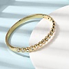 304 Stainless Steel Rhinestone Hinged Bangles for Women BJEW-B168-03D-G-3