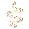 Brass Chain Necklaces NJEW-D079-G-1
