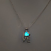 Alloy with Luminous Resin Bead Inside Pendant Necklaces for Women Men FS-WG4D5C2-05-1