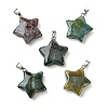 Natural Indian Agate Pendants GG-K002-10U-1