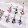 12Pcs 12 Colors Angel Acylic Imitation Pearl Pendant Decoration HJEW-JM02616-1