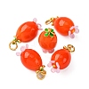Handmade Lampwork Pendants LAMP-Z012-01G-05-1