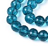 Transparent Glass Bead Strands GLAA-R095-12mm-25-3